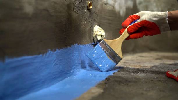 Commercial Waterproofing project at a Lakewood, OH business property by SJ Waterproofing Pros